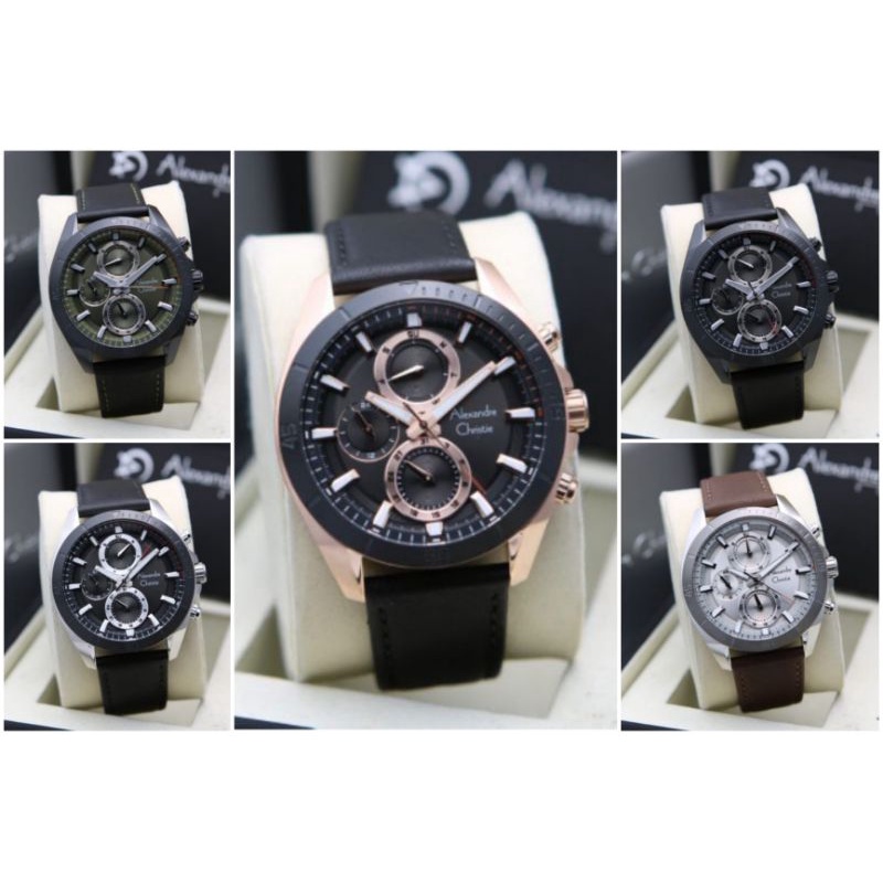AC6581MF Jam Tangan Pria Alexandre Christie AC 6581 Original