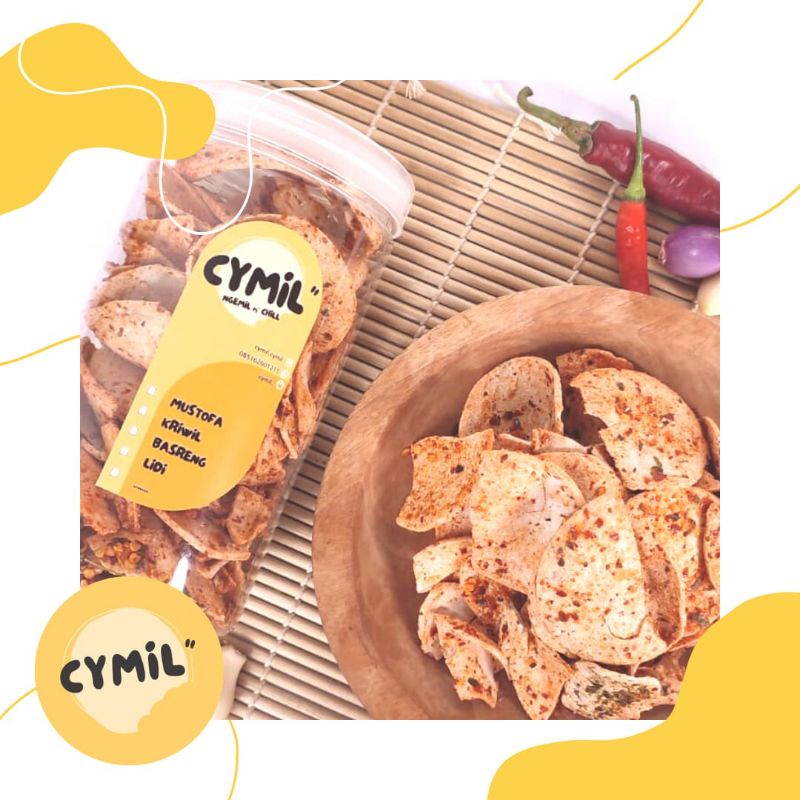 

Basreng bulat rasa rujak pedas