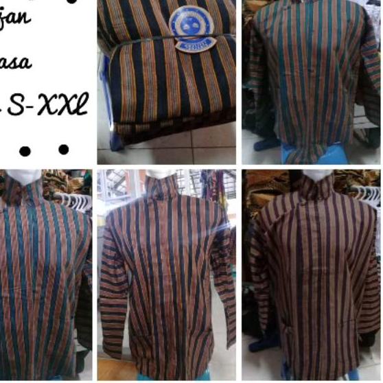kebaya wanita ⇯ [ Luriklarik ] Surjan Lurik Dewasa Baju Adat Jawa Solo Jogja Tenun Klaten Sorjan Lor