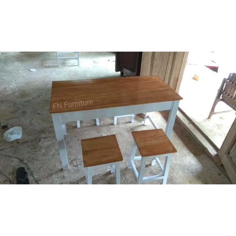 Jual Meja Kursi Cafe Murah Bahan Kayu Shopee Indonesia