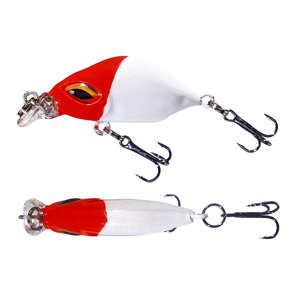 Hengjia 1pc New Umpan Pancing Full Swiming Layer Fishing Lure Sinking Minnow Hardlure Bentuk Ikan Kecil Bahan Plastik 3.8cm 3.3g Small Bait Tackle