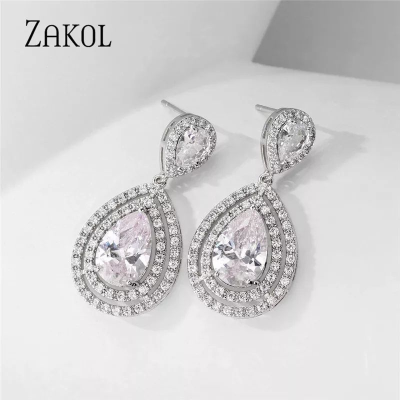 Premium zircon earring anting pernikahan