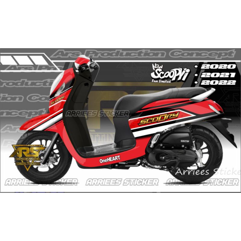 Decal Sticker All New Scoopy 2022 Prestige Fullbody Stiker Scoopy New Prestige 2020 . 2021 . 2022 Fu
