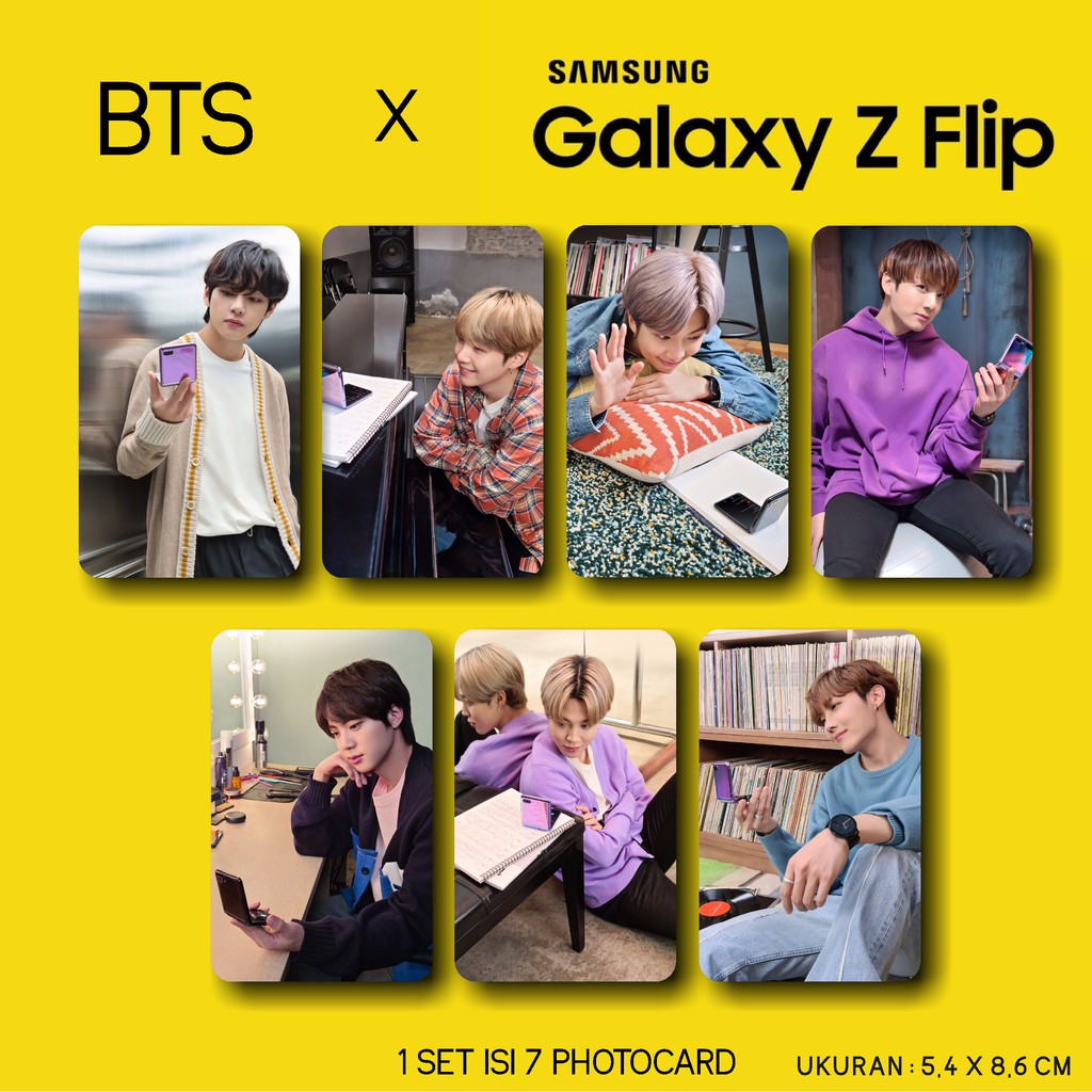 [Photocard] BTS X Samsung Galaxy Z Flip 2020 - Unofficial | Shopee