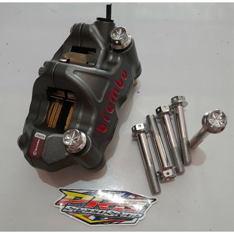 baut probolt crom drat 14 6cm 10x60 untuk kaliper braket m50 gp4rx tokico nissin afrika brembo stenl