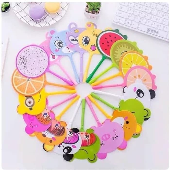 

WJ Pena Kipas Lucu Animal Buah Pulpen Kipas Karakter/Souvenir lucu/Pena Pulpen Gel Kipas-random