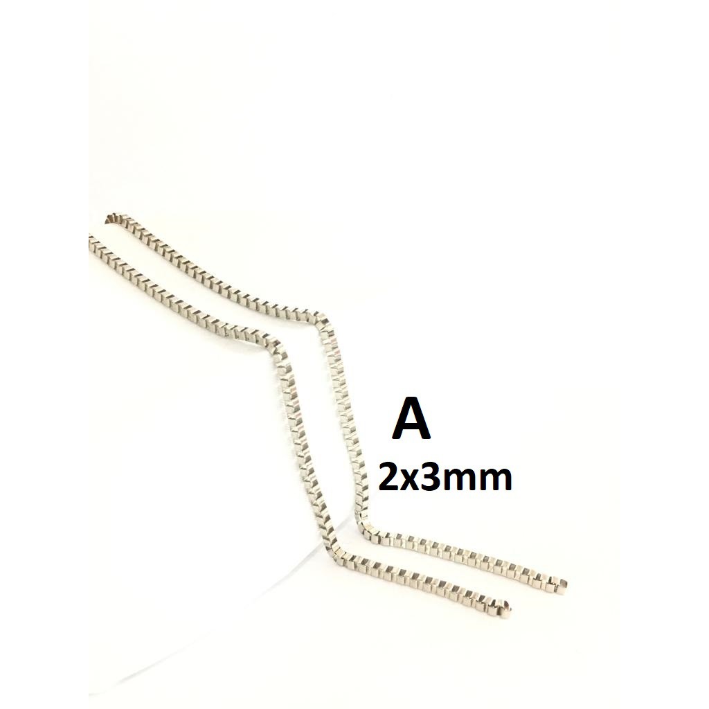 Rantai Meteran Rantai Tas Uk 2x3mm-13x6mm Harga/1meter