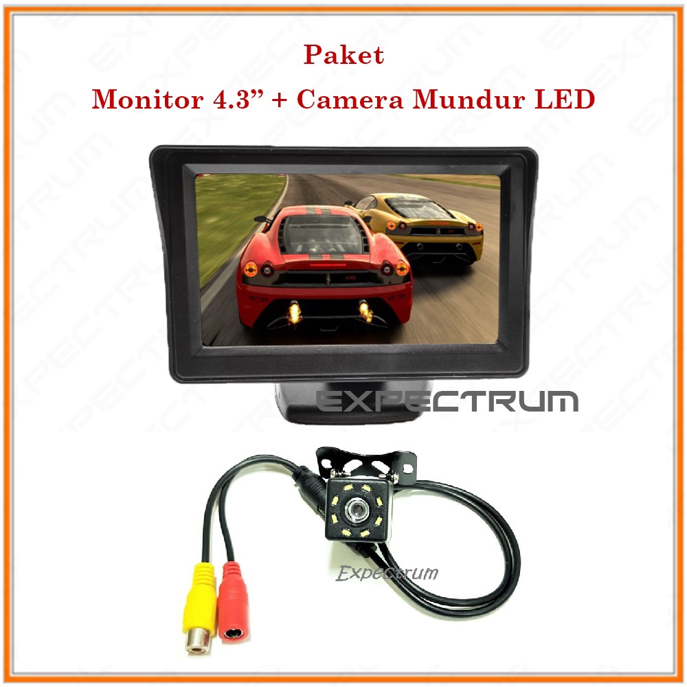 Monitor TV Ondash 4.3 inch - PAKET Monitor TV 4.3 inch &amp; Kamera LED