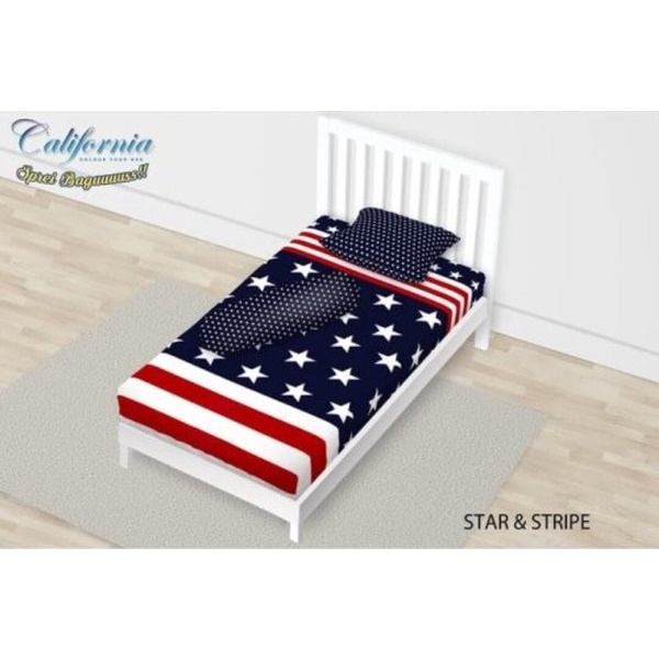 Sprei California New Star & Stripe 120x200