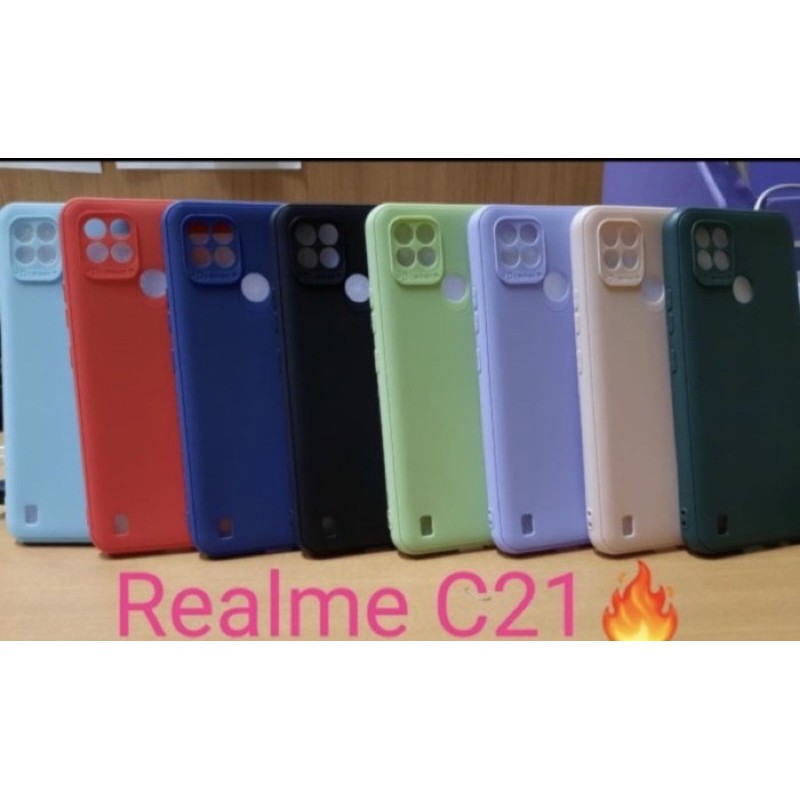 Case Realme C21 New - Softcase Candy Tpu Liquid Silikon Macaron Case - UA