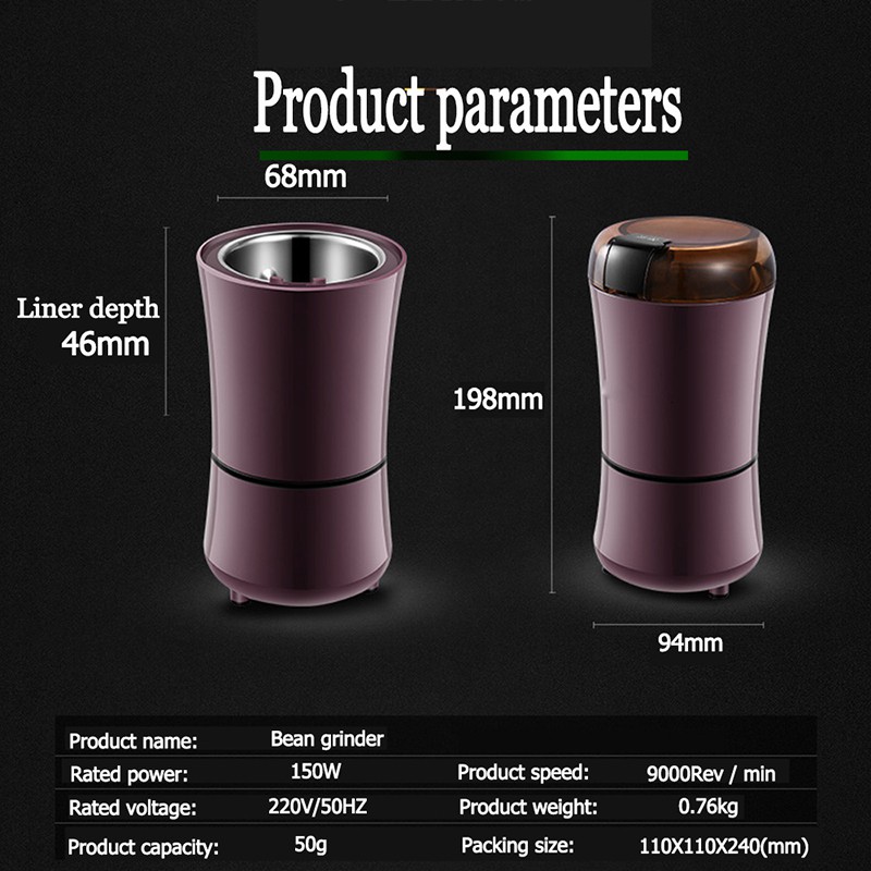 Penggiling Biji Kopi Elektrik Serbaguna Coffee Bean Grinder 400W-LISM