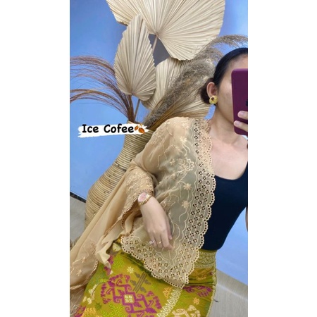 kain kebaya Bali bordir motif catur