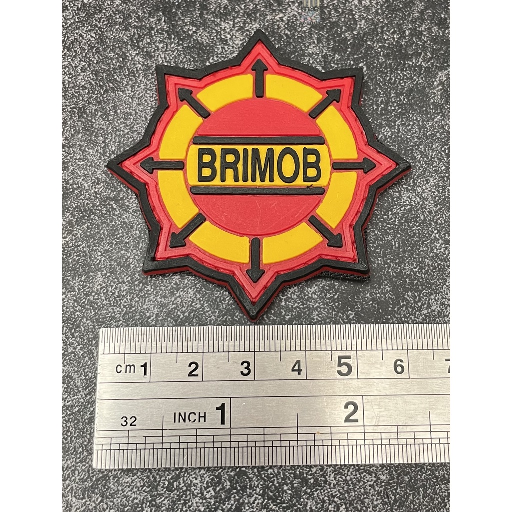 Patch Roda Gila Brimob - Patch Velcro Brimob - Prepetan Brimob