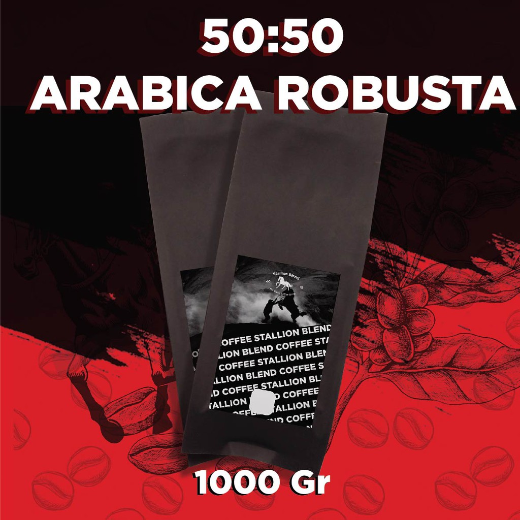 

Es Kopi Susu Blend (1000gram)50:50 Robusta Arabica coffee Beans