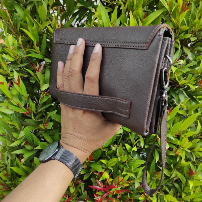 Hand Bag Original POLOZADA Dompet Pria Kulit Sintetis Dompet Tangan Pria PLD225