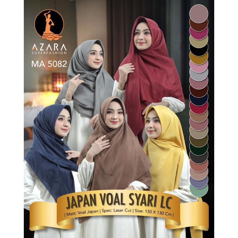 Jilbab Segi Empat Jumbo Voal Miracle Ori Azara 130x130