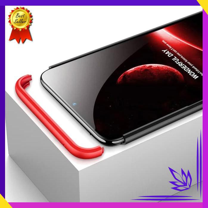 【ACC HP】 CASE VIVO V11 PRO HARDCASE ORI GKK 360 FULL HITAM LIST MERAH