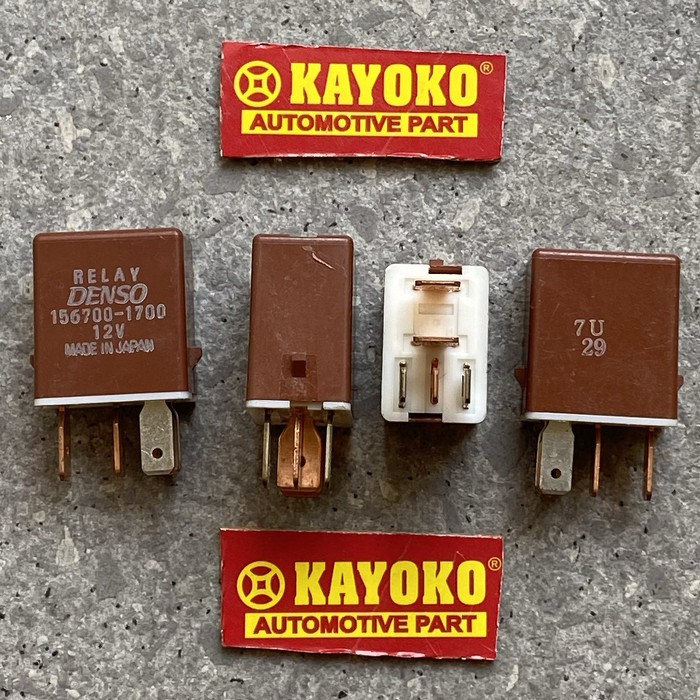 Relay coklat Denso 156700-1700 Original kaki 5