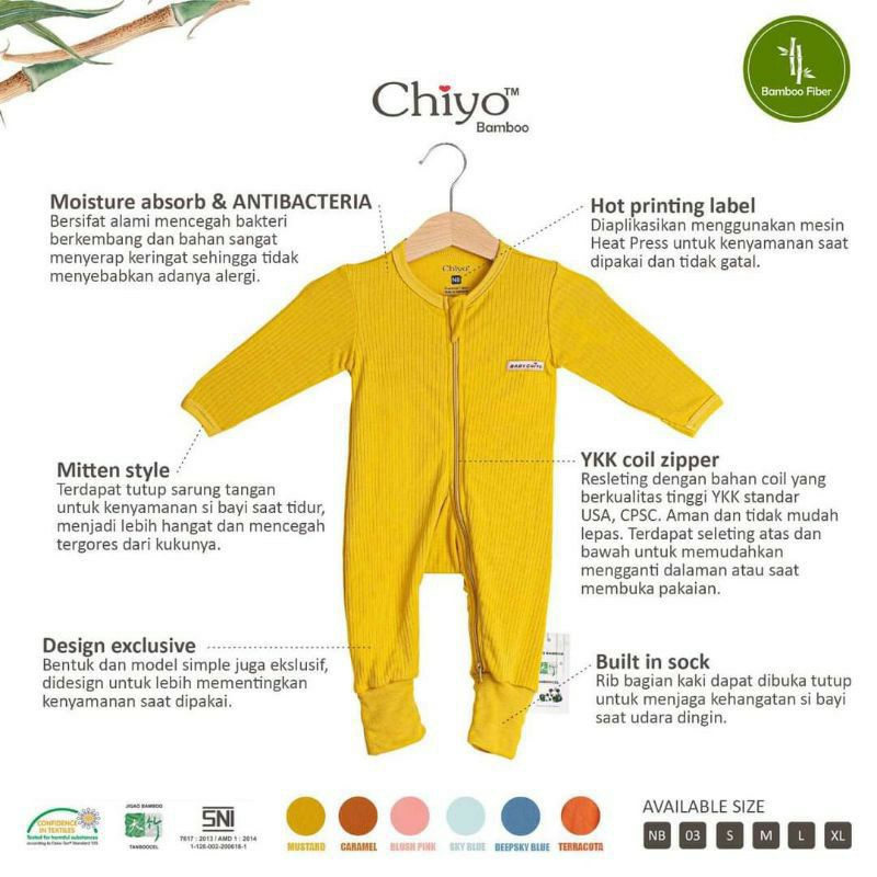 Jumper baby chiyo bamboo - jumper bayi