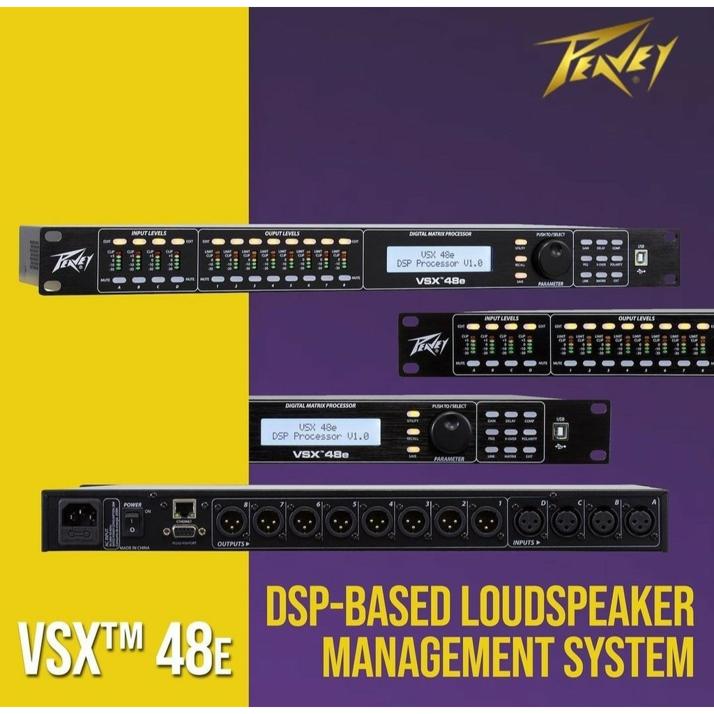 Management PEAVEY VSX48E / VSX-48E / VSX 48E Original 4 In 8 Out