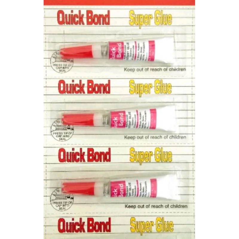 

Lem Super Glue Quick Bond Isi 12 Pcs