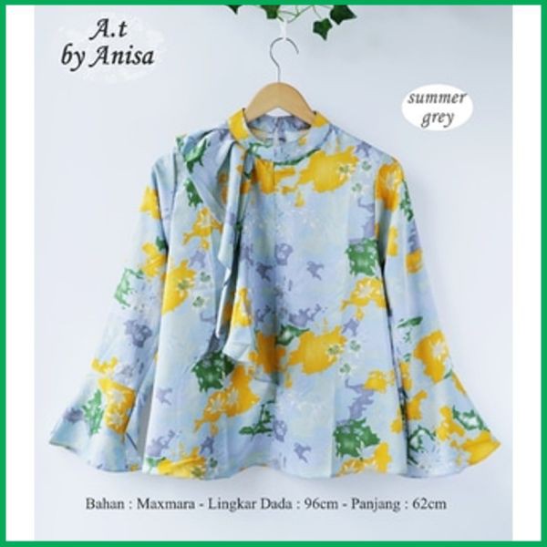 Baju Cewek Murah Dress Brukat CAR Summer Dress Panjang Grey by Anisa Baju Wanita Kekinian LA