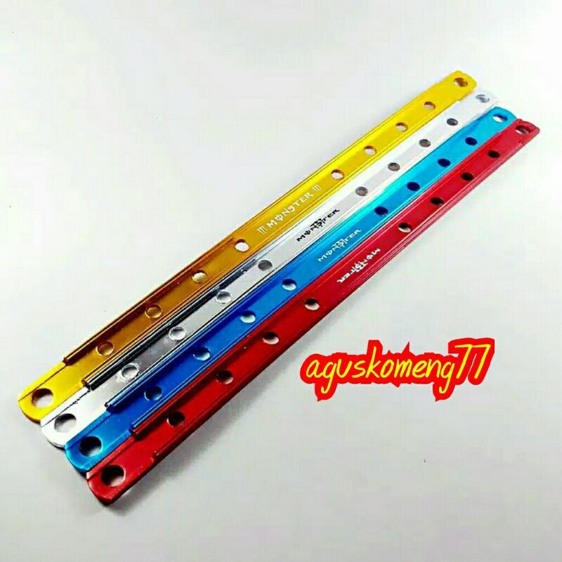 Penahan knalpot penggaris tiang knalpot racing
