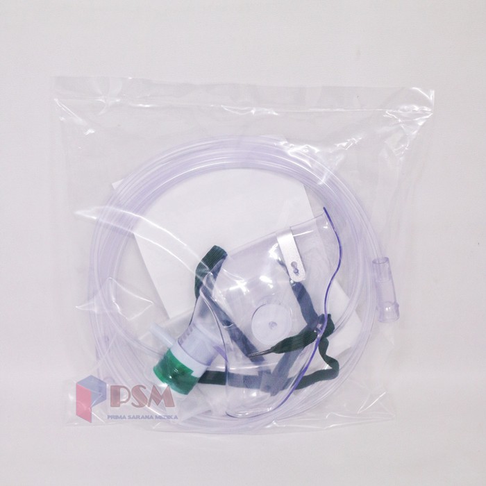 Oxygen Mask Non Rebreathing Adult Child Infant Gea Masker Oksigen Berkantung Dewasa Anak Bayi