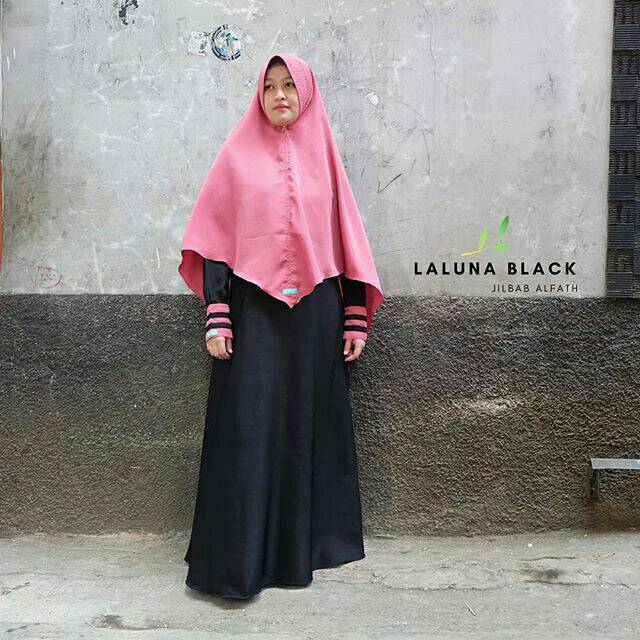 GAMIS SYARI Wollycrep  Jilbab Al Fath   Gamis LALUNA
