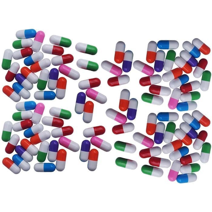 

Paket 100 Buah Pulpen Kapsul Unik - Multicolor