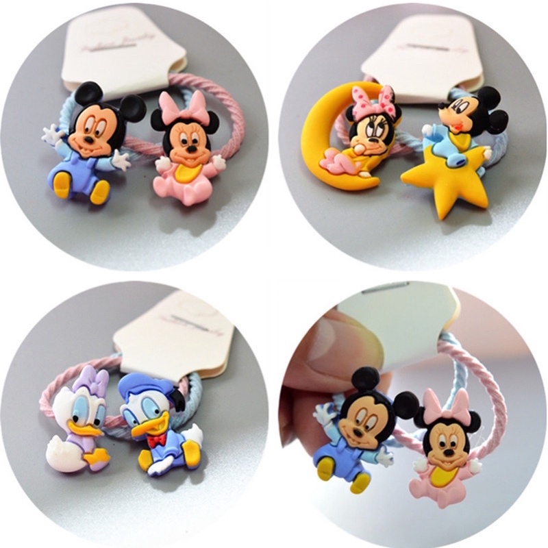 Ikat Rambut Anak Disney Korea Lucu Clay Motif Disney