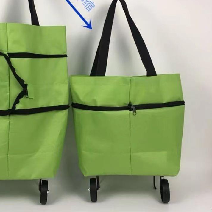 Tas Belanja Lipat Roda / Tas Troli Belanja Lipat Serbaguna
