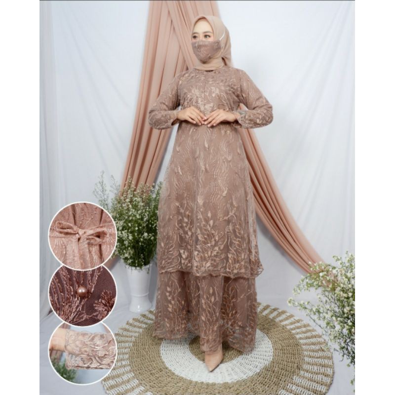 GAMIS HUMAIRA // GAMIS PESTA KEBAYA TULLE BU JD
