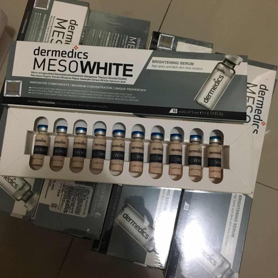 Dermedics meso white BB Glow brightening serum tutup biru