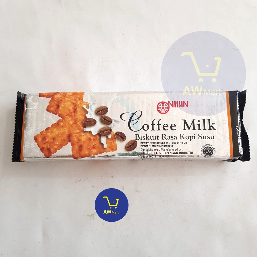 NISSIN COFFEE MILK BISKUIT RASA KOPI SUSU 200GR