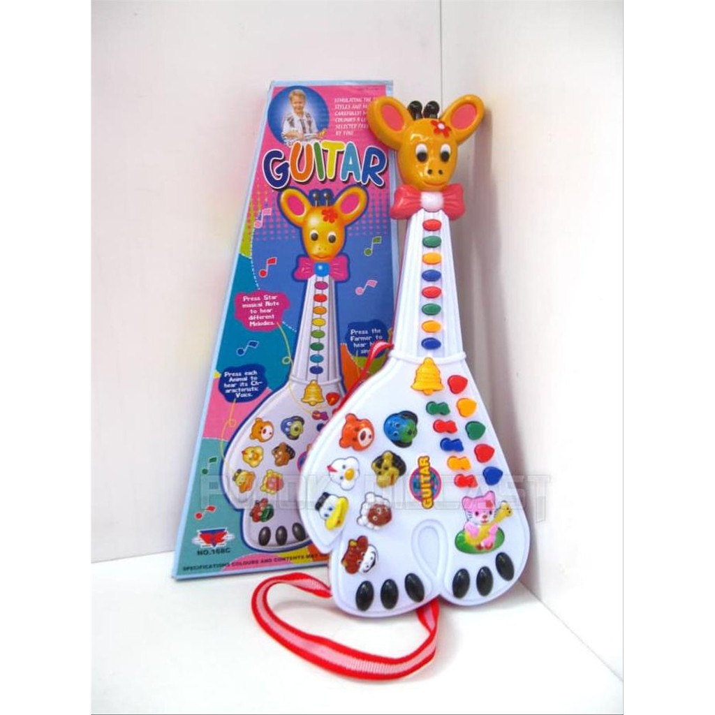 Mainan Anak Gitar Jerapah / Gitar Animal - Mainan Edukasi