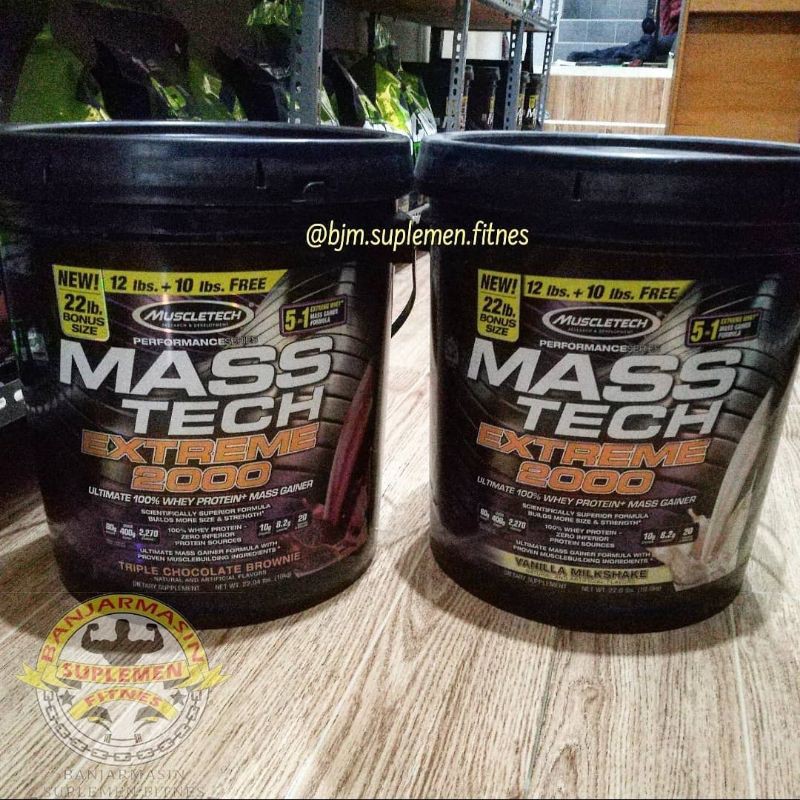 Muscletech Mass Tech Extreme 2000 22 lbs / Masstech 22lbs (Untuk Rasa Silahkan Chat Admin)
