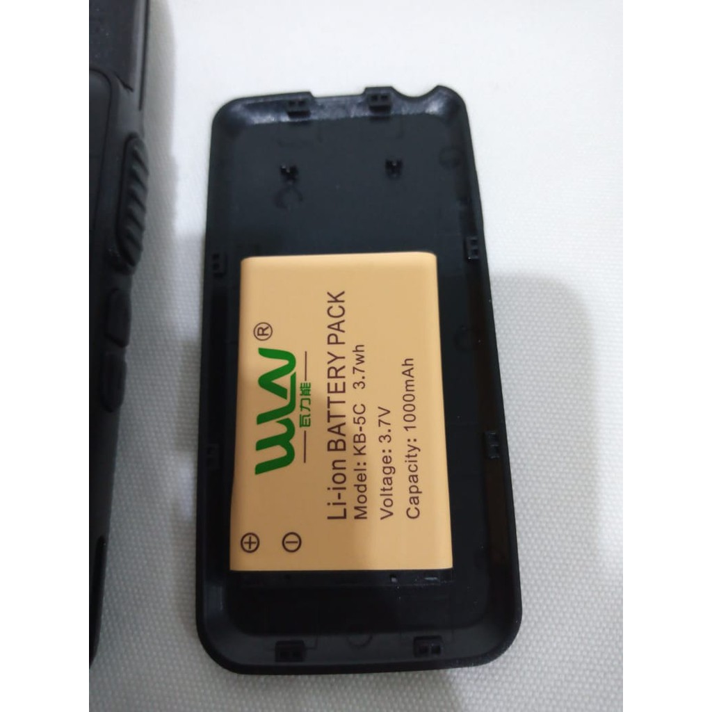 HT WLN KD C1, KD-C1 KDC1 UHF Walkie Talkie Radio WLAN Klip Besar  T1 hitam  Komunikasi c 1