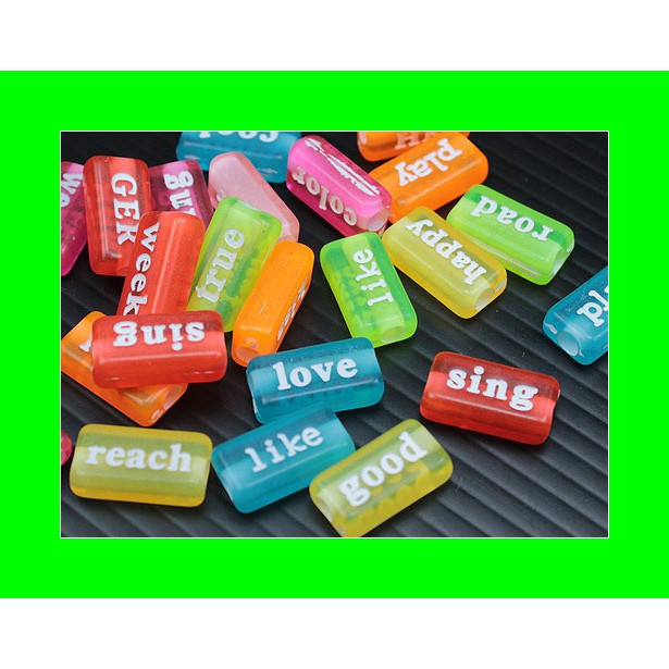 

25 Pcs Manik Akrilik Katan 6 x 15 mm (MPA-037) TDD Craft