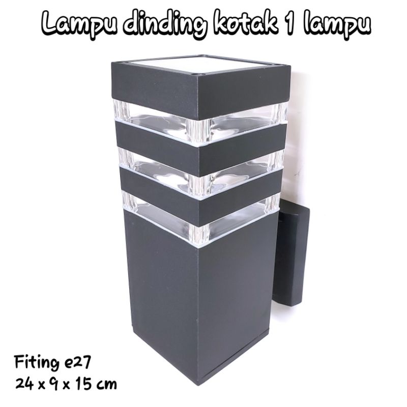 Lampu Dinding Minimalis Kotak Lampu Hias Outdoor