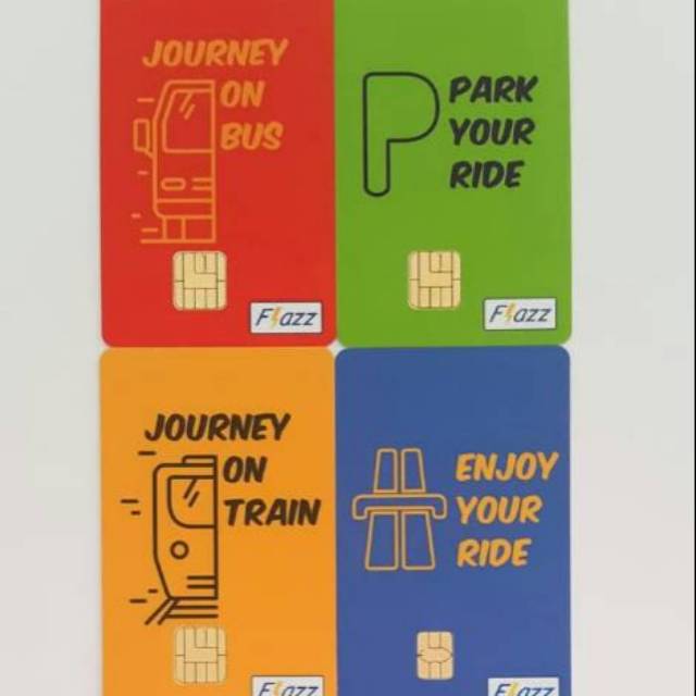 Flazz BCA Sign - Journey On Bus ORI /Like eTOLL eMONEY Tapcash or Brizzi