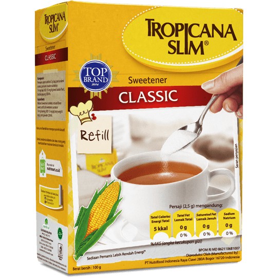 Tropicana Slim Sweetener Classic 100 Gram / Toko Makmur Online