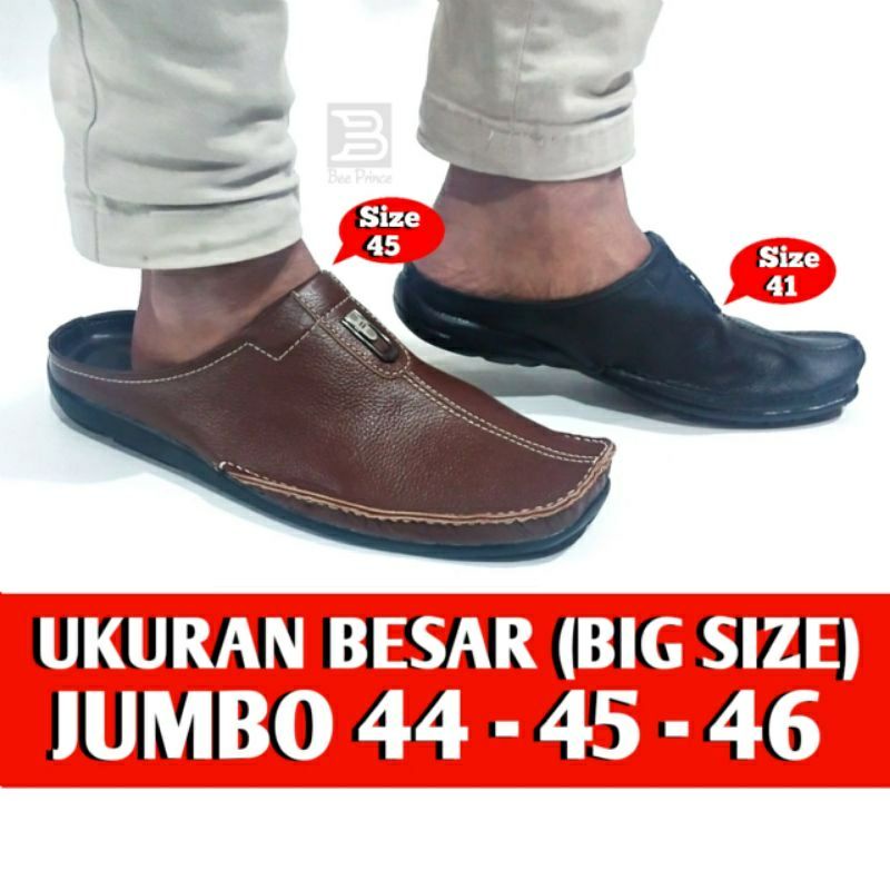 sandal kulit pria dewasa big jumbo model bustong-23- asli full kulit sapi terlaris (COD)