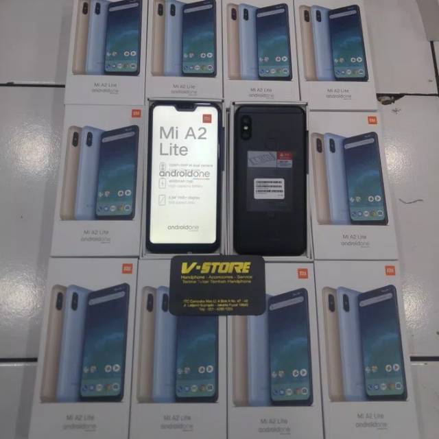 Xiaomi mi a2 lite global ram 4gb internal 64 gb hitam edition