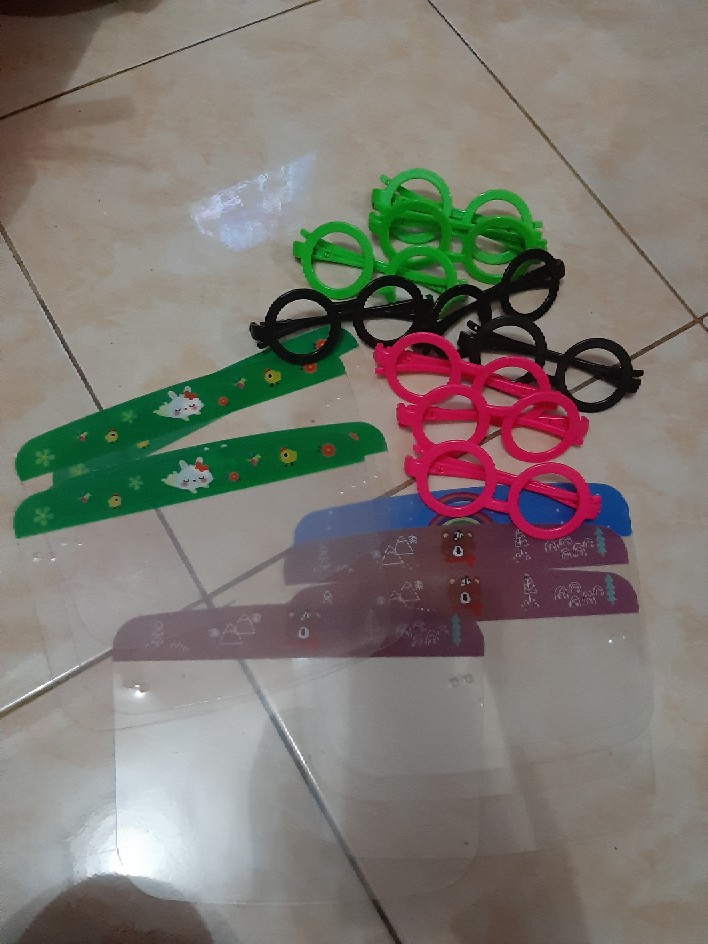 Promo!!face Shield Kacamata Medis Pelindung Wajah Anak Anak Ready
