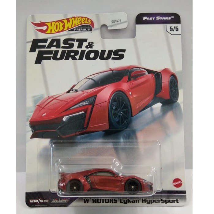 Diecast Hot Wheels W MOTORS LYKAN HyperSport HW Fast Stars and Furious F9 The Fast Saga FNF Premium