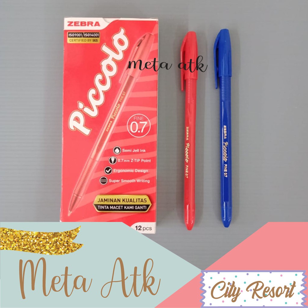 

Pulpen / Pen Piccolo Zebra 0.7mm (1pc)