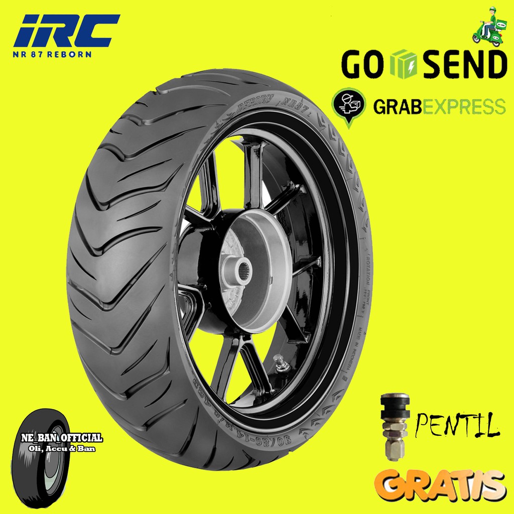 BAN MOTOR IRC NR87 REBORN 90/80 RING 14 TUBELESS