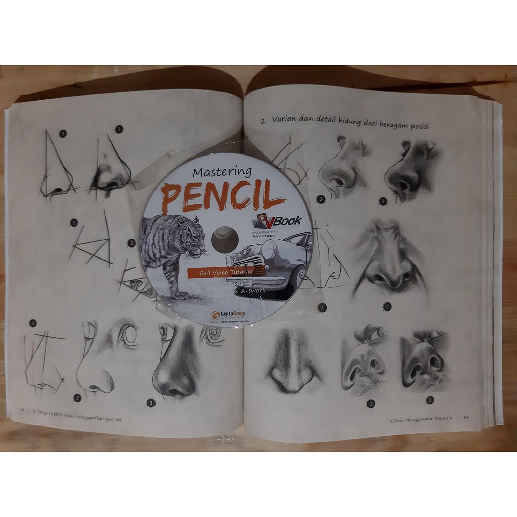 Buku Belajar Menggambar Mastering Pencil Bonus Dvd Vbook 14