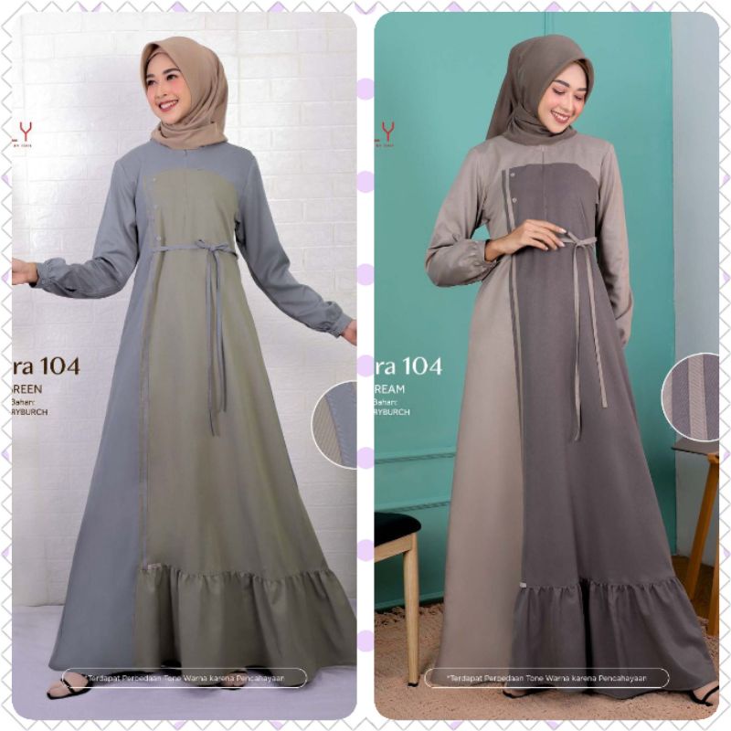 GAMIS SEPLY MEYRA 104 GREEN DAN CREAM